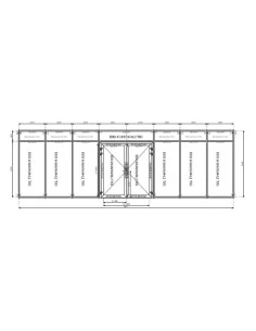 Aluminium Fassaden 8411 x 2650 mm MB-SR50N