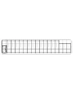 Aluminium Fassaden 22800 x 4240 mm MB-SR50N