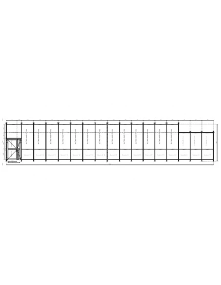Aluminium Fassaden 22800 x 4240 mm MB-SR50N