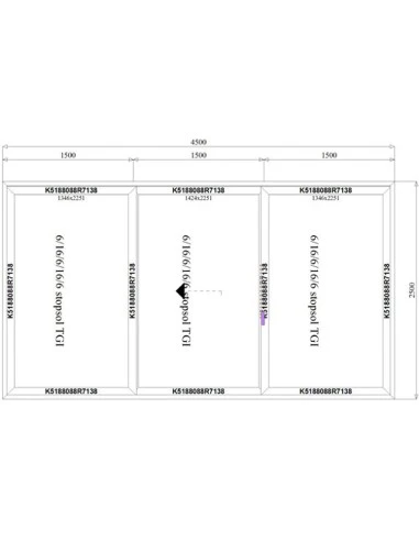 Aluminium Hebe-Schiebetüren Terrassentür 4500 x 2500 mm MB-77HS | Bodentiefe Fenster