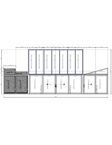 Aluminium Wintergarten 22800 x 4240 mm