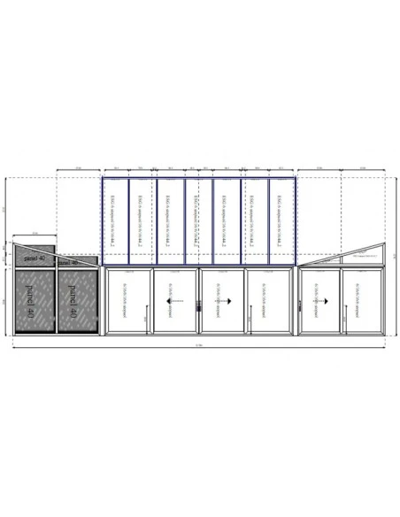 Aluminium Wintergarten 22800 x 4240 mm