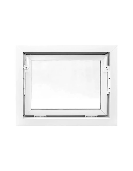 Kellerfenster Garagenfenster Stallfenster Kunststofffenster 500 x 400 mm - STANDARD