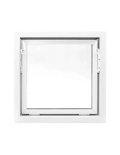 Kellerfenster Garagenfenster Stallfenster Kunststofffenster 500 x 500 mm - STANDARD 2