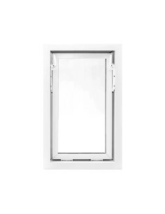 Kellerfenster Garagenfenster Stallfenster Kunststofffenster 500 x 800 mm - STANDARD 2