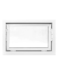 Kellerfenster Garagenfenster Stallfenster Kunststofffenster 600 x 400 mm - STANDARD 2