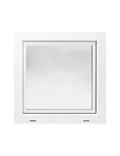 Kellerfenster Garagenfenster Stallfenster Kunststofffenster 600 x 600 mm - STANDARD