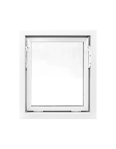 Kellerfenster Garagenfenster Stallfenster Kunststofffenster 600 x 700 mm - STANDARD