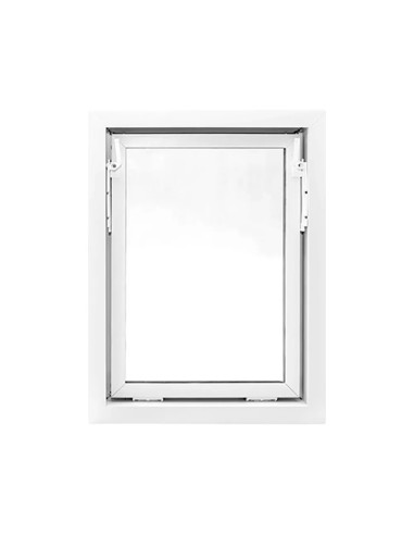 Kellerfenster Garagenfenster Stallfenster Kunststofffenster 600 x 800 mm - STANDARD