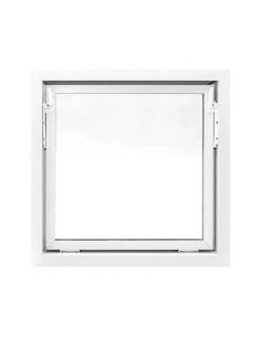 Kellerfenster Garagenfenster Stallfenster Kunststofffenster 700 x 700 mm - STANDARD 2