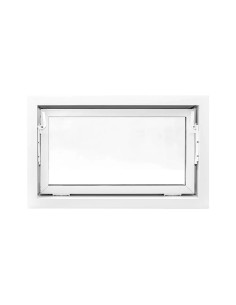 Kellerfenster Garagenfenster Stallfenster Kunststofffenster 800 x 500 mm - STANDARD 2