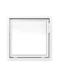 Kellerfenster Garagenfenster Stallfenster Kunststofffenster 800 x 800 mm - STANDARD 2