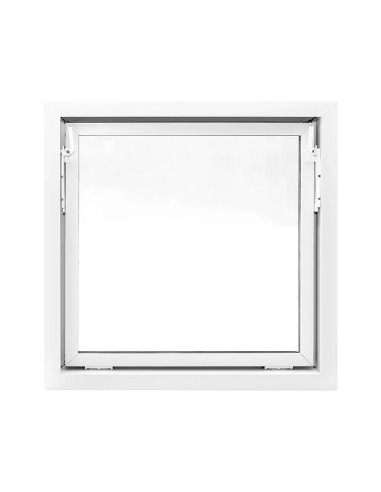 Kellerfenster Garagenfenster Stallfenster Kunststofffenster 800 x 800 mm - STANDARD