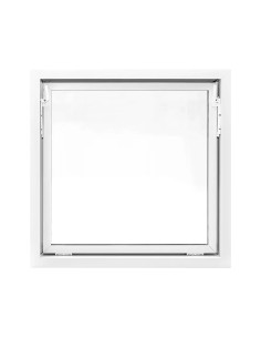 Kellerfenster Garagenfenster Stallfenster Kunststofffenster 900 x 900 mm - STANDARD 2