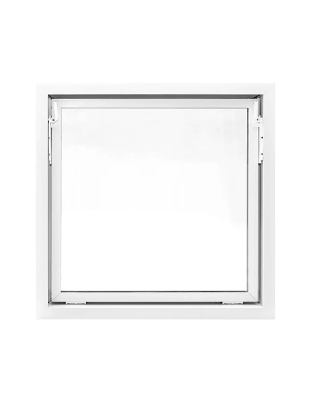 Kellerfenster Garagenfenster Stallfenster Kunststofffenster 900 x 900 mm - STANDARD