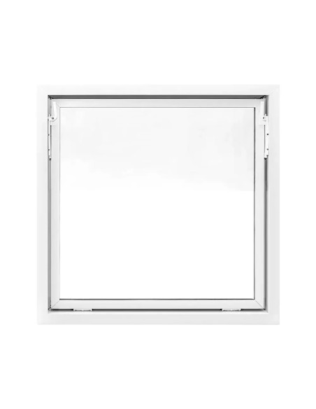 Kellerfenster Garagenfenster Stallfenster Kunststofffenster 1000 x 1000 mm - STANDARD