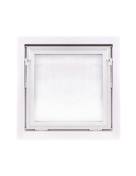 Kellerfenster Garagenfenster Stallfenster Kunststofffenster 600 x 600 mm - PREMIUM