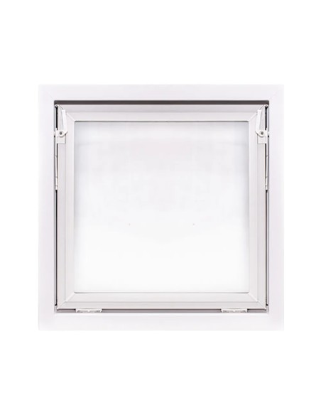 Kellerfenster Garagenfenster Stallfenster Kunststofffenster 700 x 700 mm - PREMIUM