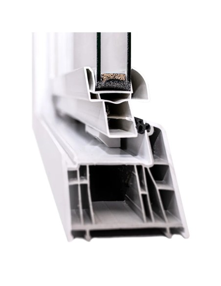 Kellerfenster Garagenfenster Stallfenster Kunststofffenster 800 x 500 mm - PREMIUM