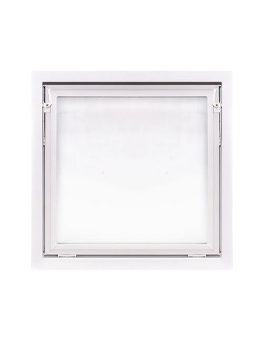 Kellerfenster Garagenfenster Stallfenster Kunststofffenster 800 x 800 mm - PREMIUM