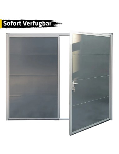 Aluminium Isolierung Garagentor mit Paneel 260 x 210 cm - Sofort verfügbar