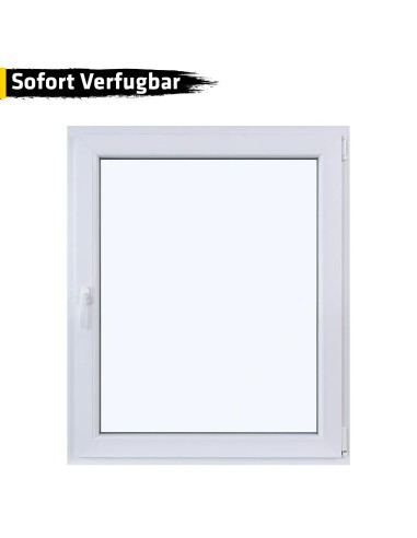 Kunststofffenster PVC 1000 x 1200 mm Dreh/Kipp Weiß - Sofort verfügbar