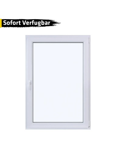 Kunststofffenster PVC 1000 x 1450 mm Dreh/Kipp Weiß - Sofort verfügbar