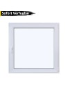 Kunststofffenster PVC 1100 x 1100 mm Dreh/Kipp Weiß - Sofort verfügbar