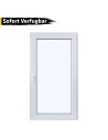 Kunststofffenster PVC 800 x 1450 mm Dreh/Kipp Weiß - Sofort verfügbar