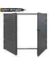 Stahl Isolierung Garagentor mit Paneel 250 x 210 cm - Sofort verfügbar