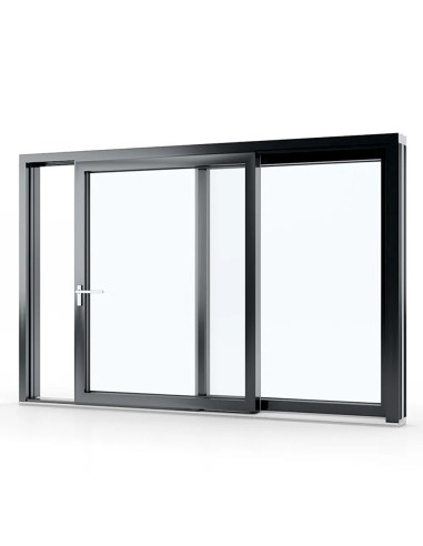 PVC Schiebetüren Smart-Slide 2700 x 2300 mm Terrassentür