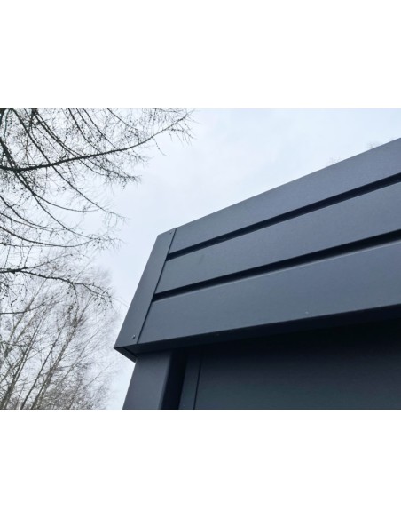 Carport Metall mit Seitenwand 4+0 Modern Garage 3 x 6 m