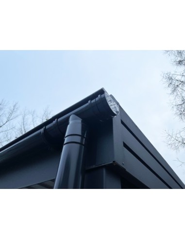 Carport Metall mit Seitenwand 6+0 Modern Garage Doppel 6 x 6 m