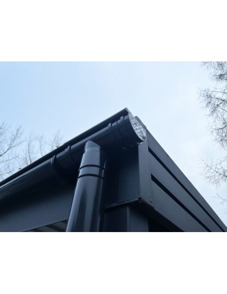 Carport Metall mit Seitenwand 6+0 Modern Garage Doppel 6 x 6 m