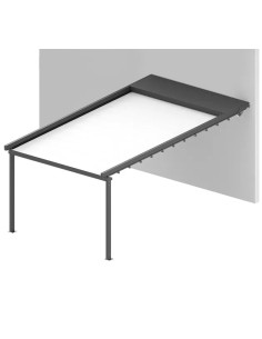 Pergola ﻿Wandmontage 2500 x 3000 mm - Stoff-Pergola