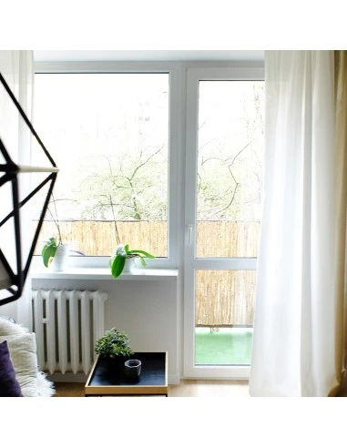 Kunststofffenster PVC 2200 x 1430 mm Dreh-Kipp | Dreh - Aluplast Ideal 4000