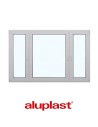 Kunststofffenster PVC 2200 x 1430 mm Dreh-Kipp | Dreh - Aluplast Ideal 4000