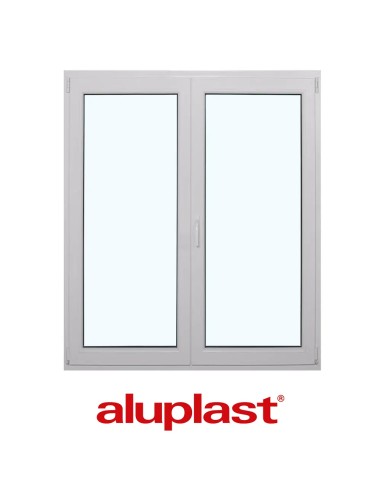 Kunststofffenster PVC 1200 x 1400 mm Dreh | Dreh-Kipp - Aluplast Ideal 4000