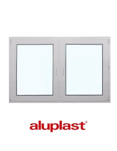 Kunststofffenster PVC 1525 x 1000 mm Dreh-Kipp | Dreh - Aluplast Ideal 4000