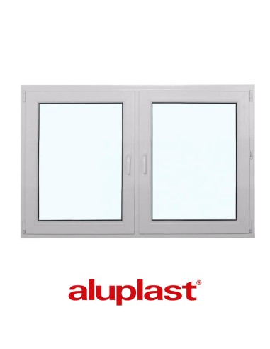 Kunststofffenster PVC 1525 x 1000 mm Dreh-Kipp | Dreh - Aluplast Ideal 4000