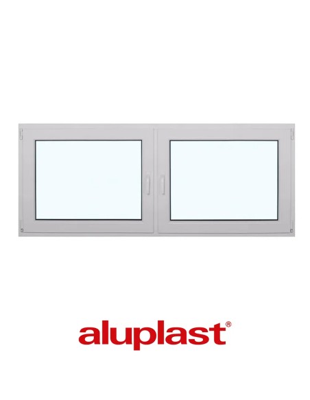 Kunststofffenster PVC 1950 x 800 mm Dreh-Kipp | Dreh - Aluplast Ideal 4000