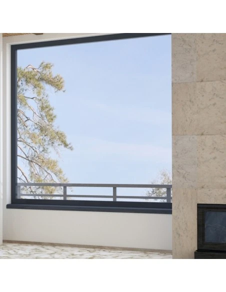 Kunststofffenster PVC 865 x 535 mm Kipp - Aluplast Ideal 4000