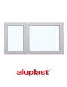 Kunststofffenster PVC 1850 x 1000 mm Dreh-Kipp | Dreh - Aluplast Ideal 4000