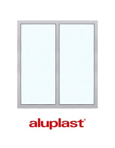 Kunststofffenster PVC 1800 x 2000 mm Festverglasung - Aluplast Ideal 4000