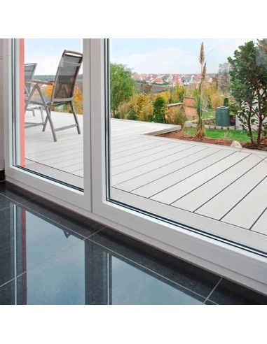 Kunststofffenster PVC 2800 x 1350 mm Festverglasung | Dreh-Kipp - Aluplast Ideal 4000