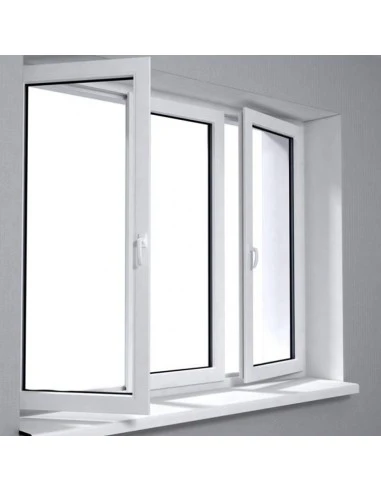 Kunststofffenster PVC 2365 x 1435 mm Dreh | Dreh-Kipp - Aluplast Ideal 4000
