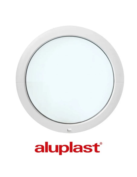 Kunststofffenster PVC Rund 1000 x 1000 mm Festverglasung - Aluplast Ideal 7000