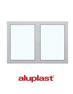 Kunststofffenster PVC 2065 x 1435 mm Dreh | Dreh-Kipp - Aluplast Ideal 7000