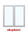Kunststofffenster PVC 1650 x 1700 mm Dreh-Kipp | Dreh - Aluplast Ideal 7000