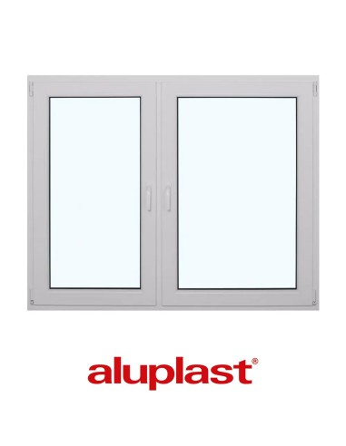 Kunststofffenster PVC 1850 x 1500 mm Dreh-Kipp | Dreh - Aluplast Ideal 7000
